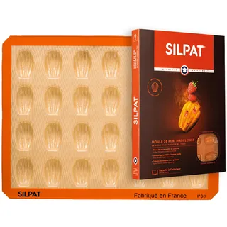 Silpat Perfect Madeline Mold Mini Madeleine Silikon 28 liters