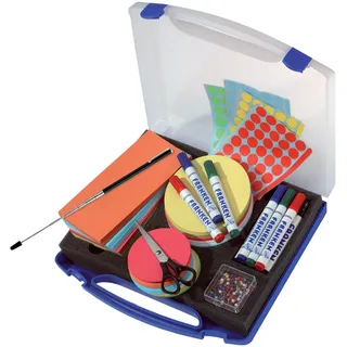 Franken Moderationskoffer MINI blau
