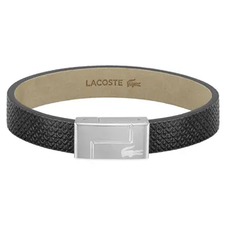 Schwarzes Lederarmband Monogram Leather 2040185 - Lä nge: 17,5 cm