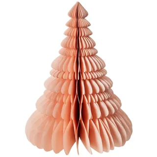 Broste Copenhagen Baum Papier mit Silberglitzer Dusty pink