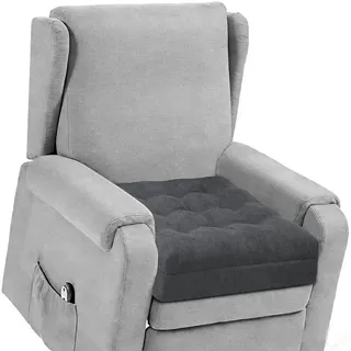 TANYOO Quadratisches Sitzkissen mit Doppelschaum Große Stuhlkissen für Stuhl für Sessel und Boden 50x50x10 cm (Dunkelgrau)