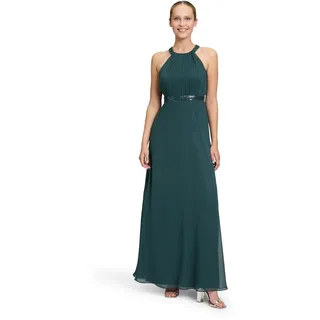 Vera Mont Damen Abendkleid rückenfrei 38, Dusty Slate