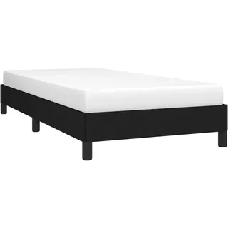 vidaXL Bettgestell ohne Matratze Schwarz 90x200 cm Stoff - Schwarz