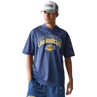 New Era Nba Arch Mesh Los Angeles Lakers Kurzarm-t-shirt - Dark Blue - M