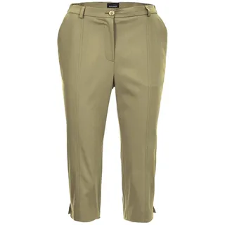 GOLDNER Caprihose »Kurzgröße Sportive Capri-Hose aus Satin«