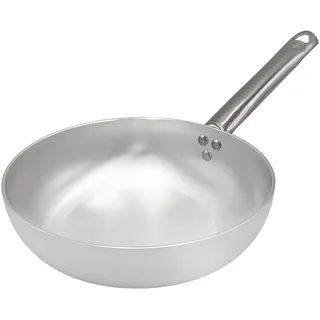 Baldassare Agnelli Agnelli Poele haute avec manche en acier inoxydable, Silber / Schwarz, 28 cm
