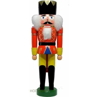 Nussknacker König 40cm NEU Nußknacker Holz Figur Erzgebirge Weihnachtsfigur