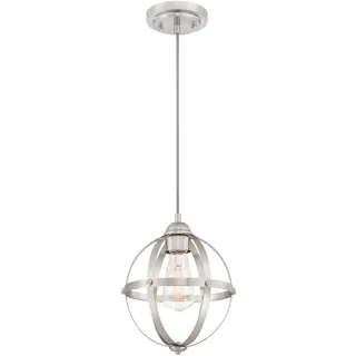 63620 Einflammige Pendelleuchte für den Innenbereich, Ausführung in gebürstetem Nickel