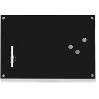 Zeller 11661 Memoboard, Glas, schwarz