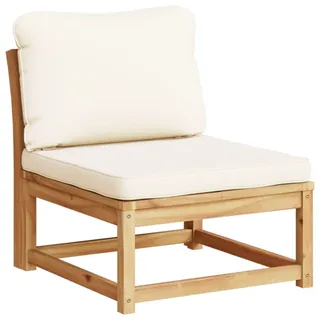 vidaXL Gartensofa mit Kissen Massivholz Akazie - Braun