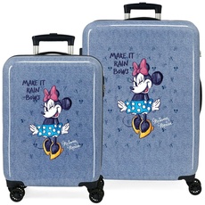 Disney Minnie Make It Rain Bows, blau, Talla Unica, Koffer Set