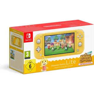 Nintendo Switch Lite 32 GB Gelb + Animal Crossing: New Horizons