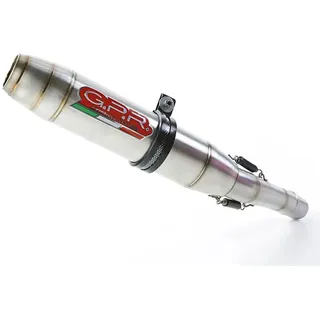 Gpr Exclusive Deeptone Inox Xef 125 Competition 4t 21-22 Euro 5 Homologierter Slip On Schalldämpfer - Silver / Silver - Homologated