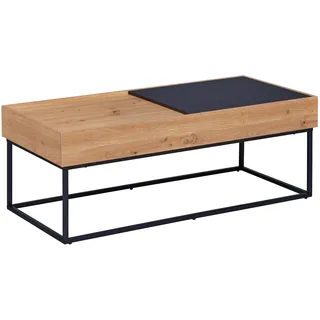 Interlink Couchtisch Filora Schwarz Eiche 110 x 50 x 40 cm