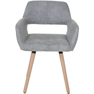 MCW Esszimmerstuhl A50 II Textil Betongrau