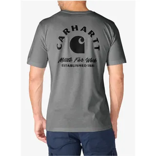 CARHARTT Irvine Work Kurzarm-t-shirt grau M