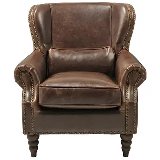 Ledersessel Vintage - Braun - EDOUARD
