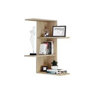 VCM Eckregal Balos 45 x 45 x 77 cm Braun