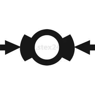 Georg Schlegel Bezeichnungsschild Grafik-Symbol BREMSEN weiß - 1 Stück