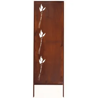 Edelrost Sichtschutz Garten Deko Grashalme 160x50 cm Decorative Abdeckung Rost - Bunt