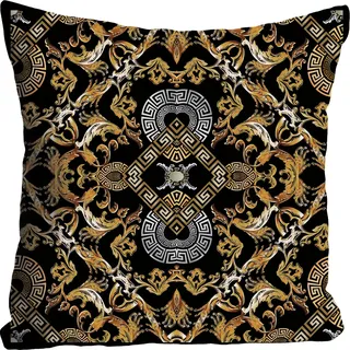 Queence Kissenbezug Ornament 40 x 40 cm Bunt