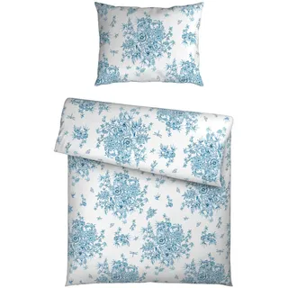 Esposa Bettwäsche , Blau, Weiß , Textil , 140x200 cm , Oeko-Tex® Standard 100, Oeko-Tex® Made IN Green , pflegeleicht, hautfreundlich , Heimtextilien, Bettwäsche & Leintücher, Bettwäsche, Satin-Bettwäsche