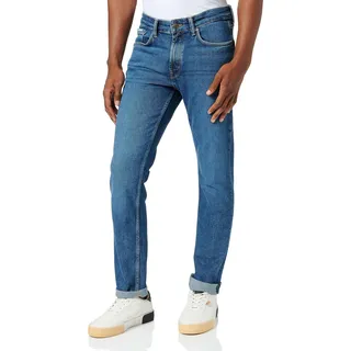 Marc O'Polo Denim Herren Jeanshose mit Stretch-Anteil Slim Fit, Blau (Multi/Dark Blue Black), W32/L32