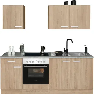 OPTIFIT Küchenzeile Leer 210 cm beige