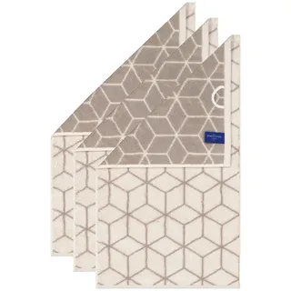 Villeroy & Boch Gästetuch Carré Handtuch 30 x 50 cm beige 3 St.