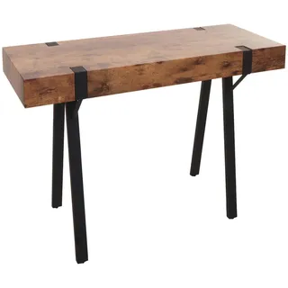 MCW Konsolentisch eckig Braun , Holz , 100x75x40 cm , Wohnzimmer, Wohnzimmertische, Konsolentische