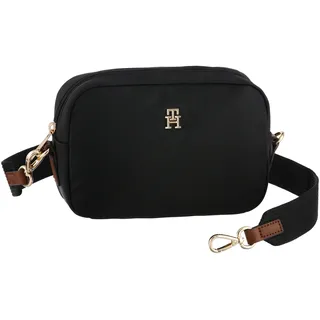 Tommy Hilfiger Popette Camera Bag Umhängetasche Leder/Nylon Black