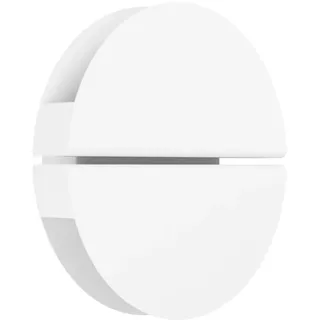 EGLO LED Wandlampe außen Vascella, Outdoor Wandleuchte mit indirekter Beleuchtung, runde Außenlampe, Wandspot aus Edelstahl in Weiß, warmweiß - kaltweiß, IP44, Ø 18 cm