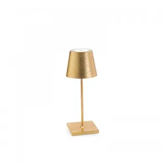 Poldina Pro Mini Gold Leaf LED-Tischleuchte, wiederaufladbar und dimmbar mit einer Akkulaufzeit von bis zu 12 Stunden