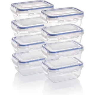 GRIZZLY Frischhaltedose rechteckig braun 0,4 l 8-teiliges Set