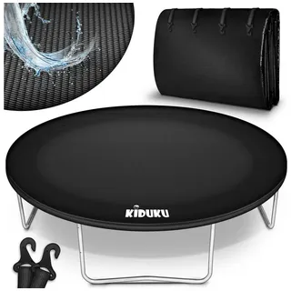 KIDUKU Trampolin Abdeckung Ø305 cm, Schwarz Regenplane Regenabdeckung Abdeckplane Schutzplane