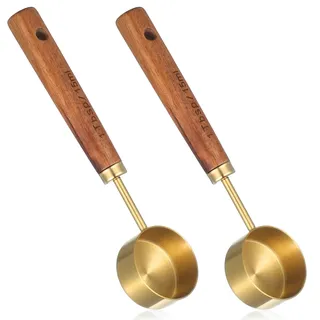 2 Stück Kaffeelöffel Portionierer 15ml Edelstahl Kaffee Messlöffel Dosierlöffel Kaffeemesslöffel Kaffeeportionierer Measuring Spoons Portionierlöffel Kaffeelöffel Teelöffel Kleine für Back Gewürze Tee