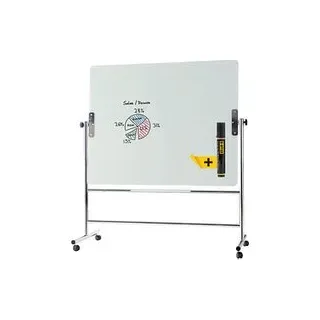 Bi-Office mobile Glas-Magnettafel 150,0 x 120,0 cm weiß