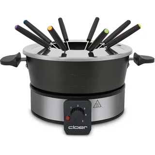 Cloer 6679 Fondue Set, schwarz
