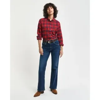 Gant für Damen. 4100237 Blaue Slim Fit Schlagjeans (28), Lässig, Baumwolle, Denim