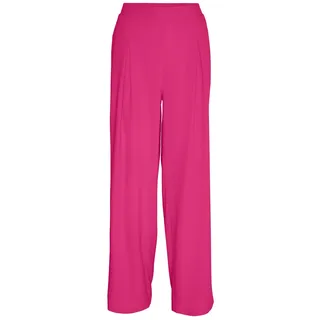 VERO MODA Damen Vmmymilo Hw Wide Pants WVN Ga Hose, Pink Yarrow, M EU