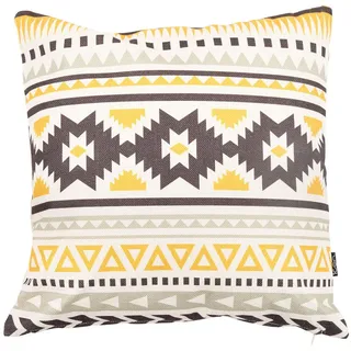 icon Dekokissen , Gelb , Kunststoff , 43x43 cm , Heimtextilien, Wohntextilien, Kissen, Zierkissen