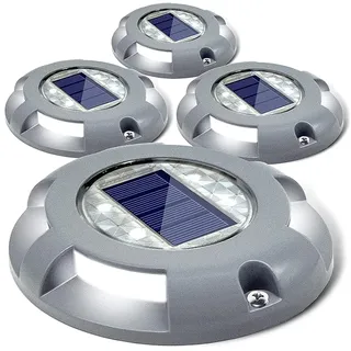 Siedinlar Solar Bodenleuchte Solarleuchte für Garten Solar Außenleuchte wasserdichte LED Gartenleuchten, Solarleuchten für Rasen, Einfahrt, Gehweg, Terrasse, Garten (Weiß)