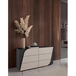 Kommode Schrank Italienische Möbel Schubladen Kommoden Sideboards Echtes Holz - Blau