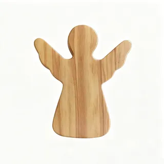 Schutzengel Aus Olivenholz, Christliche Geschenke Schutzengel Figur, GlüCksbringer Taufe Geschenk, Handschmeichler Holz Handgefertigt