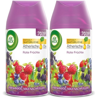 Air Wick Freshmatic Max Raumspray – Nachfüller für den Air Wick Freshmatic Max – Duft: Rote Früchte – 2 x 250 ml Nachfüller