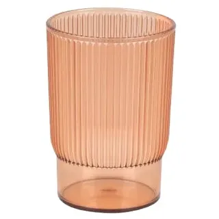 Urban Living Samba Kunststoffglas, 350 ml, Durchmesser 7,7 cm x Höhe 11 cm, Terracotta