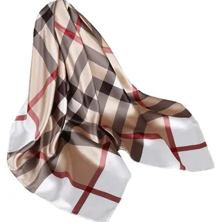 Ecroon Damen Seide Gefühl Schal Halstuch Schal Frauen Elegant Seidenschal Business Seidentuch Scarf Bandana Taschentuch Ansatz Handgelenk Kopftücher