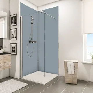 Schulte »ExpressPlus DecoDesign«, Duschrückwand Set Ecke Dekor Hellgrau