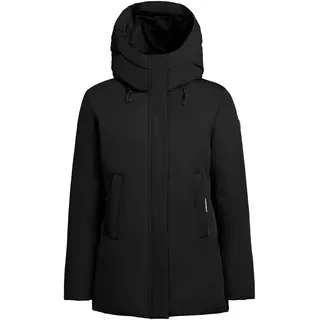 khujo Winterjacke »Winterjacke Palla-YM«, Damen Wintermantel mit verstellbarer Kapuze, schwarz