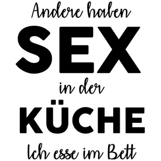 Queence Wanddekoobjekt "Andere haben Sex in der ..." Stahlschild, Blechschild, Spruch, Witzig, Wanddeko, retro, 20x30cm, schwaz, weiß
